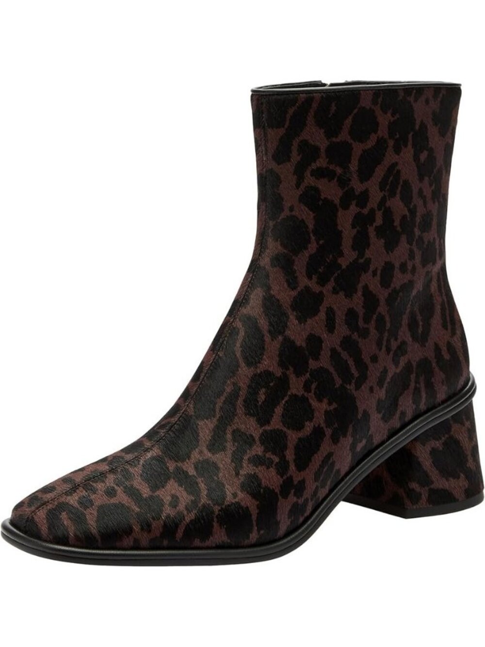 Coach Gigi Leo Printed Bootie Women Size 11 Dark Leopard Leather Upper Side Zip
